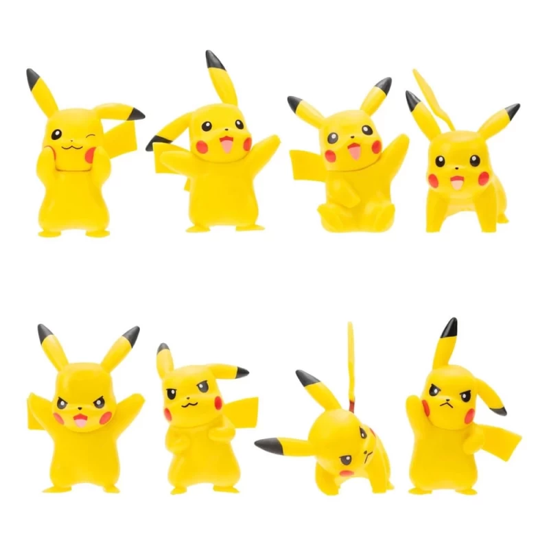 Pokémon Battle Feature vinyle figurines Set de 8 Pikachu Jazwares