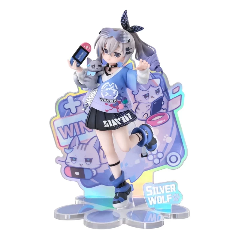 Honkai: Star Rail figurine Rise Up Little Cat Series Silver Wolf Ver. Ribose