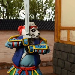 Figurine Panda Khan (Crouching Panda Hidden Turtles) - Tortues Ninja Neca