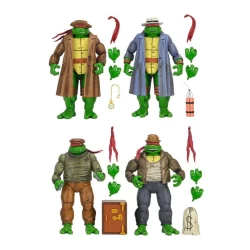 Pack de 4 figurines Gangster Turtles (Mirage Comics) - Tortues Ninja Neca