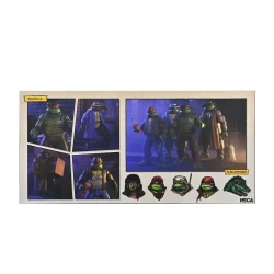 Pack de 4 figurines Gangster Turtles (Mirage Comics) - Tortues Ninja Neca