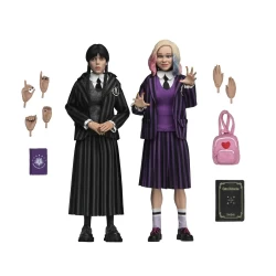 Pack de 2 figurines Wednesday Addams (Nevermore Uniform) and Enid - Neca