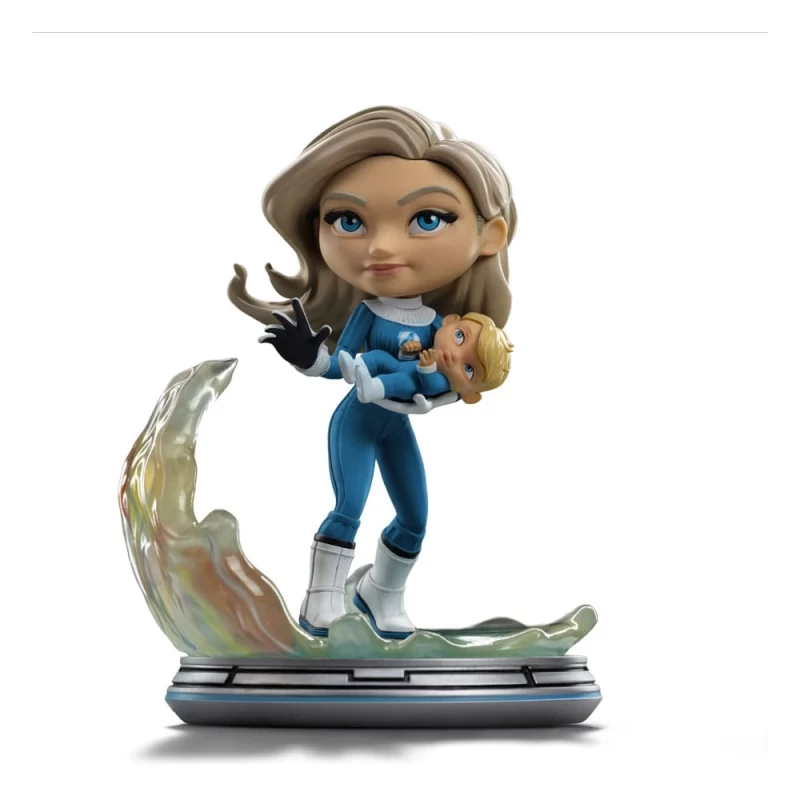 Figurine Mini Co. Invisible Woman and Franklin - Fantastic Four Iron Studios
