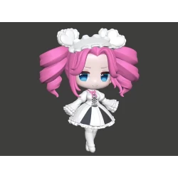 Plastic Model Kit Plafia Shikoku Metan Mini Figure Set - Tohoku Zunko Plum