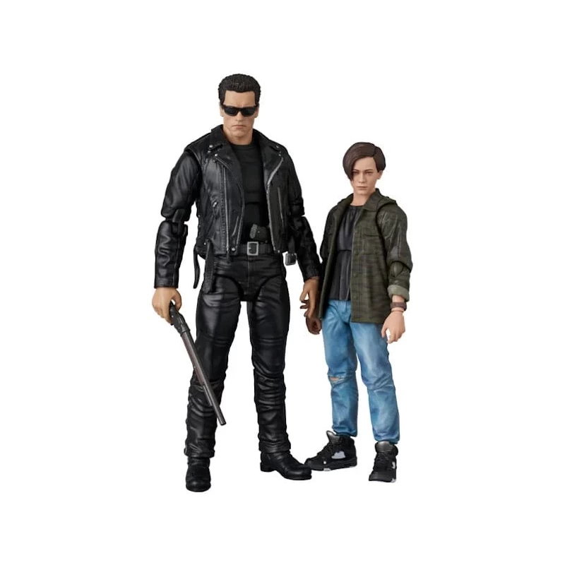 Figurine MAFEX T-800 (T2 Ver.) & John Connor - Terminator 2 Medicom