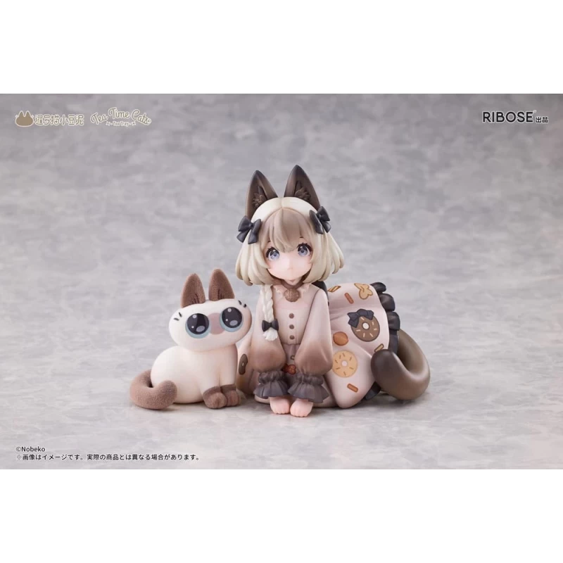Figurine Tea Time Cats x Siamese Cat Azuki-san Friendship Collaboration Exclusive Set - Ribose