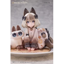 Figurine Tea Time Cats x Siamese Cat Azuki-san Friendship Collaboration Exclusive Set - Ribose