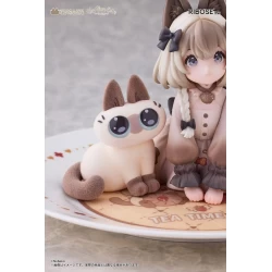 Figurine Tea Time Cats x Siamese Cat Azuki-san Friendship Collaboration Exclusive Set - Ribose