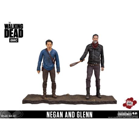 The Walking Dead TV Version pack 2 figurines Negan & Glenn McFarlane Toys