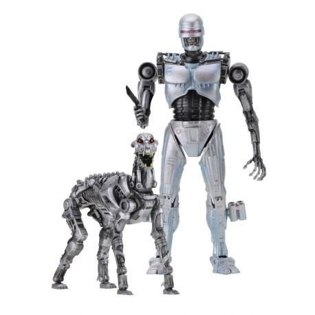 RoboCop vs The Terminator pack 2 figurines EndoCop & Terminator Dog Neca