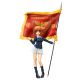 Girls und Panzer the Movie statuette Miho Nishizumi Winning Flag Ver. Ques Q
