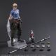 Final Fantasy VII Advent Children Play Arts Kai figurines Cid Highwind et Cait Sith