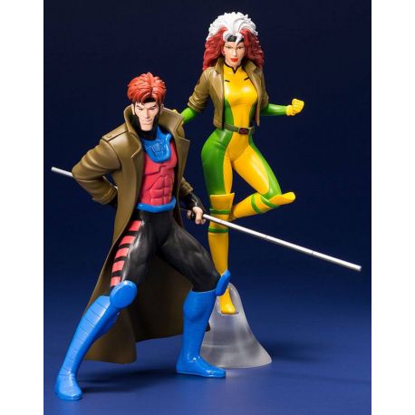 Marvel Universe pack 2 statuettes 1/10 ARTFX+ Gambit & Rogue (X-Men '92) Kotobukiya