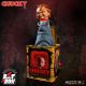 La Fiancée de Chucky boite à musique Diable en boîte Burst-A-Box Scarred Chucky Mezco Toys