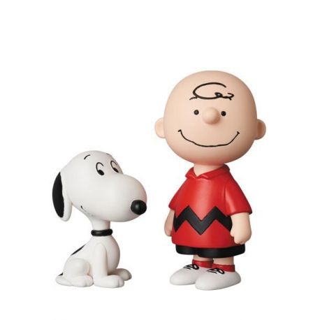 Peanuts mini figurines Medicom UDF série 10 Charlie Brown & Snoopy Medicom
