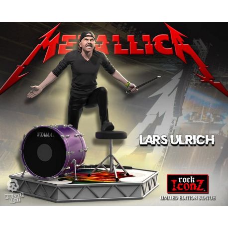 Metallica statuette Rock Iconz Lars Ulrich Limited Edition Knucklebonz