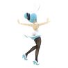 Vocaloid statuette BiCute Bunnies Hatsune Miku White Ver. Furyu