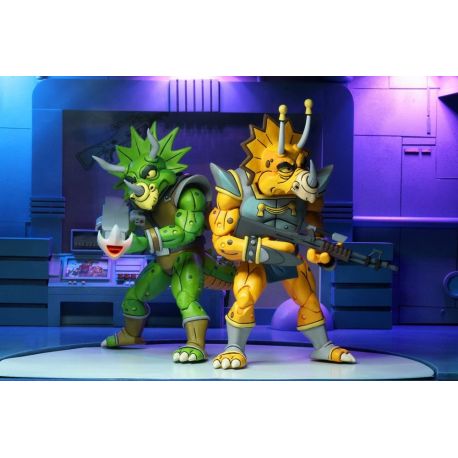 Les Tortues ninja pack 2 figurines Captain Zarax & Zork Neca