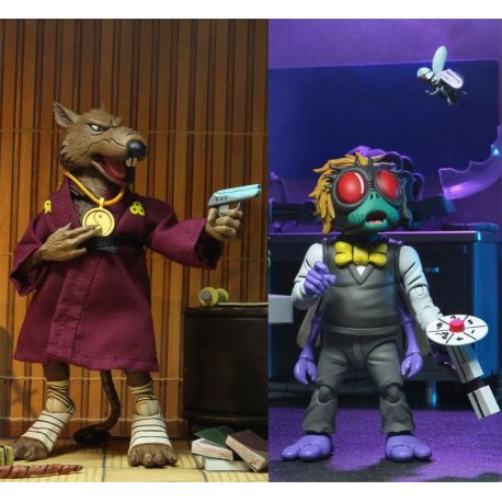 Les Tortues ninja pack 2 figurines Splinter & Baxter Neca Les Tortues ninja pack 2 figurines Splinter & Baxter Neca