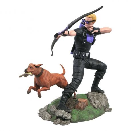 Marvel Comic Gallery statuette Hawkeye with Pizza Dog Diamond Select