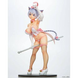 Burlesque Cat statuette 1/7 Bell White Cat Ver. Q-Six