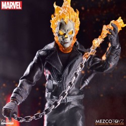 Figurine Ghost Rider & véhicule Hell Cycle sonore et lumineux 1/12 Mezco Toys