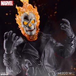 Figurine Ghost Rider & véhicule Hell Cycle sonore et lumineux 1/12 Mezco Toys