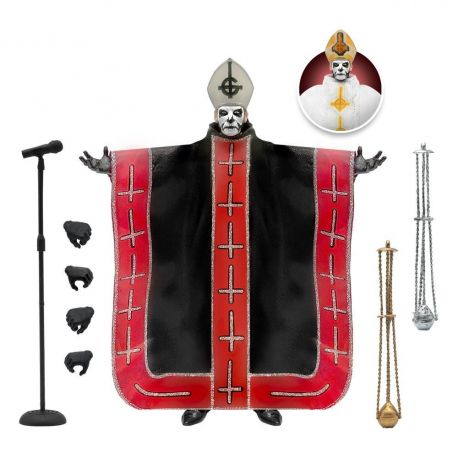 Ghost figurine Ultimates Papa Emeritus I Super7 Ghost figurine Ultimates Papa Emeritus I Super7