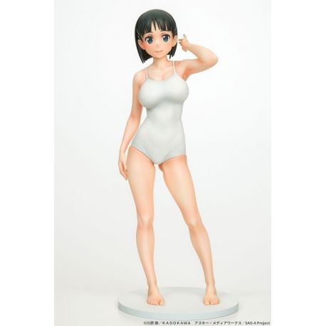 Sword Art Online statuette 1/7 Suguha Kirigaya Navy White Swimsuit Ver. Q-Six