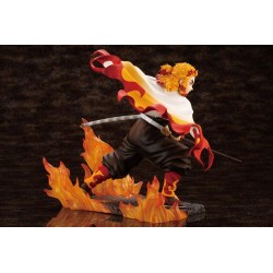 Demon Slayer Kimetsu no Yaiba statuette ARTFXJ 1/8 Kyojuro Rengoku Bonus Edition Kotobukiya