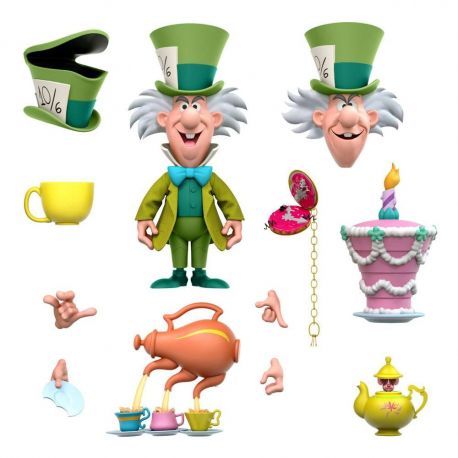 Alice au pays des merveilles figurine Disney Ultimates The Tea Time Mad Hatter Super7