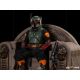 Star Wars The Mandalorian statuette Boba Fett on Throne Iron Studios