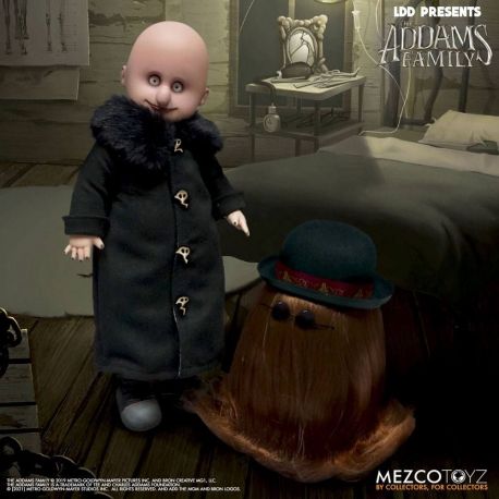 La Famille Addams Living Dead Dolls pack poupées Fester & It Mezco Toys La Famille Addams Living Dead Dolls pack poupées Fester & It Mezco Toys