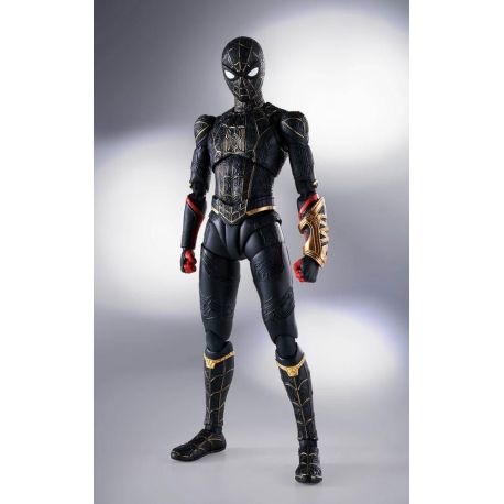 Spider-Man : No Way Home figurine S.H. Figuarts Spider-Man Black & Gold Suit (Special Set) Bandai Tamashii Nations