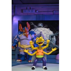 Les tortues ninja 1987 pack 2 figurines Wingnut & Screwloose Neca