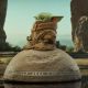 Star Wars The Mandalorian Milestones statuette Grogu on Seeing Stone Gentle Giant
