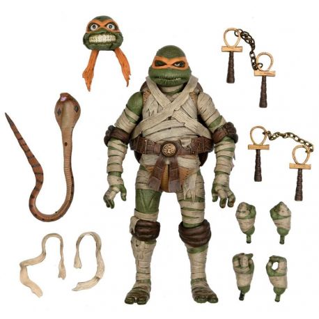Universal Monsters x Teenage Mutant Ninja Turtles figurine Ultimate Michelangelo as The Mummy Neca