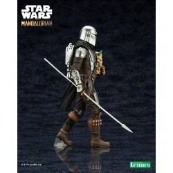 Star Wars The Mandalorian figurine ARTFX Mandalorian & Grogu with Beskar Staff Kotobukiya