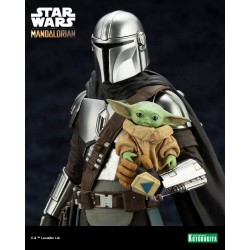 Star Wars The Mandalorian figurine ARTFX Mandalorian & Grogu with Beskar Staff Kotobukiya