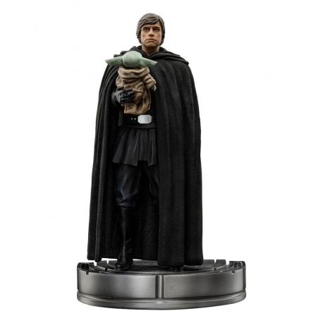 Star Wars The Mandalorian figurine Art Scale Luke Skywalker et Grogu Iron Studios