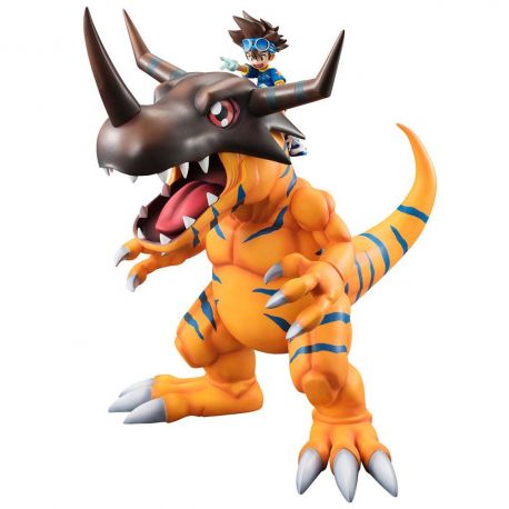 Digimon Adventure G.E.M. Series figurine Greymon & Taichi Megahouse