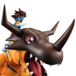 Digimon Adventure G.E.M. Series figurine Greymon & Taichi Megahouse
