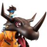 Digimon Adventure G.E.M. Series figurine Greymon & Taichi Megahouse