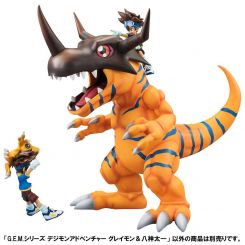 Digimon Adventure G.E.M. Series figurine Greymon & Taichi Megahouse