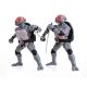 Tortues Ninja pack 4 figurines BST AXN Battle Damaged The Loyal Subjects