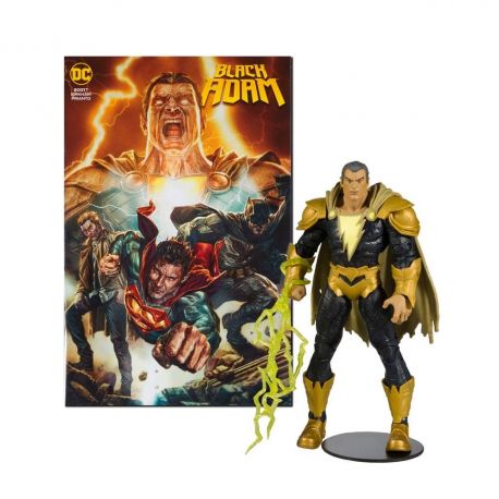 DC Comics figurine et comic book Black Adam McFarlane Toys DC Comics figurine et comic book Black Adam McFarlane Toys