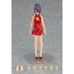 Original Character figurine Figma Female Body (Mika) with Mini Skirt Chinese Dress Outfit Max Factory