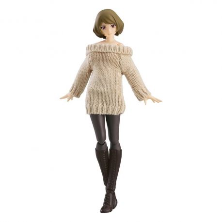 Original Character figurine Figma Female Body (Chiaki) with Off-the-Shoulder Sweater Dress Max Factory