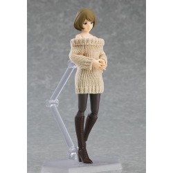Original Character figurine Figma Female Body (Chiaki) with Off-the-Shoulder Sweater Dress Max Factory