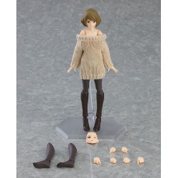 Original Character figurine Figma Female Body (Chiaki) with Off-the-Shoulder Sweater Dress Max Factory